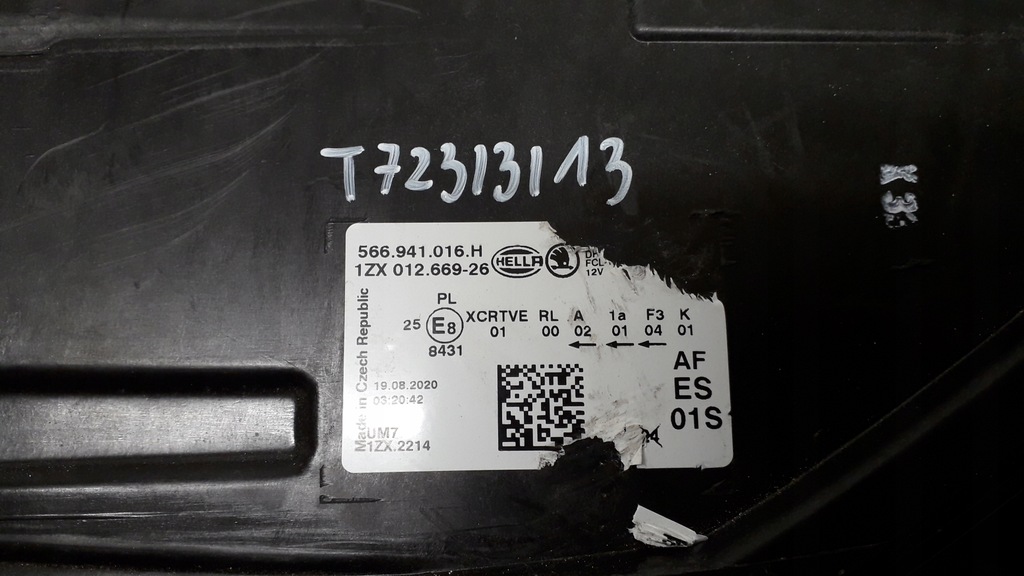 фото №9, Skoda kodiaq 16- лампа права перед led 566941016h