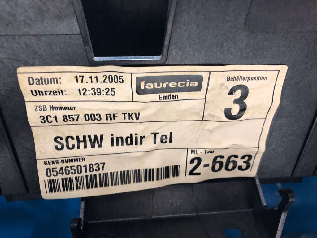 фото №8, Vw passat b6 панель приладів приладова pulpit панель приладів ремені подушка безпеки комплект