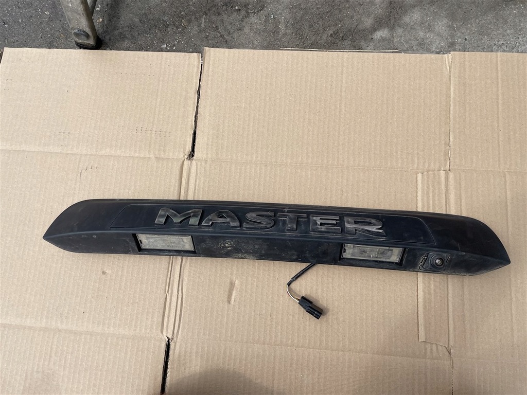 фото №1, Молдинг підсвітка номерного знака rej + камера заднього виду renault master iii 3 4 iv