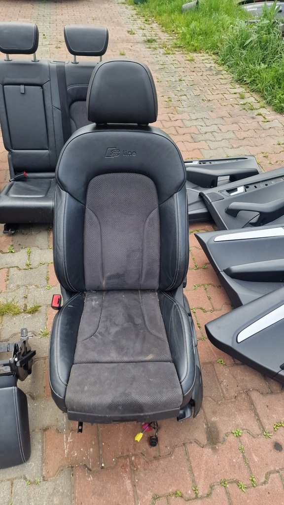 фото №6, Сиденья заднее сиденье обшивки комплект audi s-line кожа q5 8r