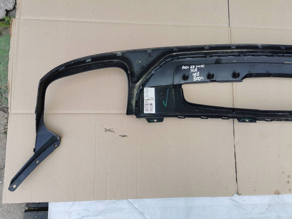 фото №9, Audi q8 sq8 4m8 s-line спойлер диффузор бампера заднего 4m8807941f