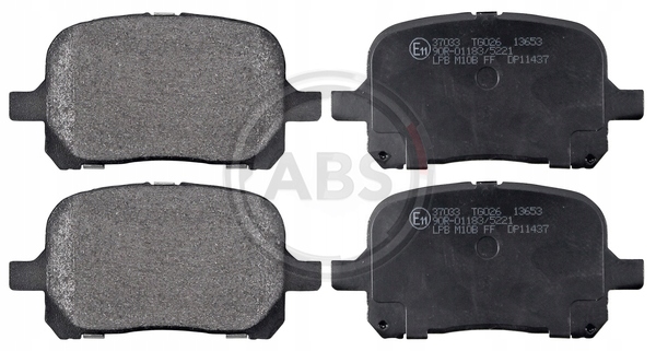 фото №2, A.b.s. 37033 набор тормозных колодок тормозных, тормоза дисковые
