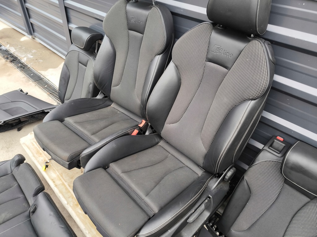 фото №10, Сидіння сидіння комплект audi a3 8v 3-двері шкіра+ матеріал s line 2 !!!