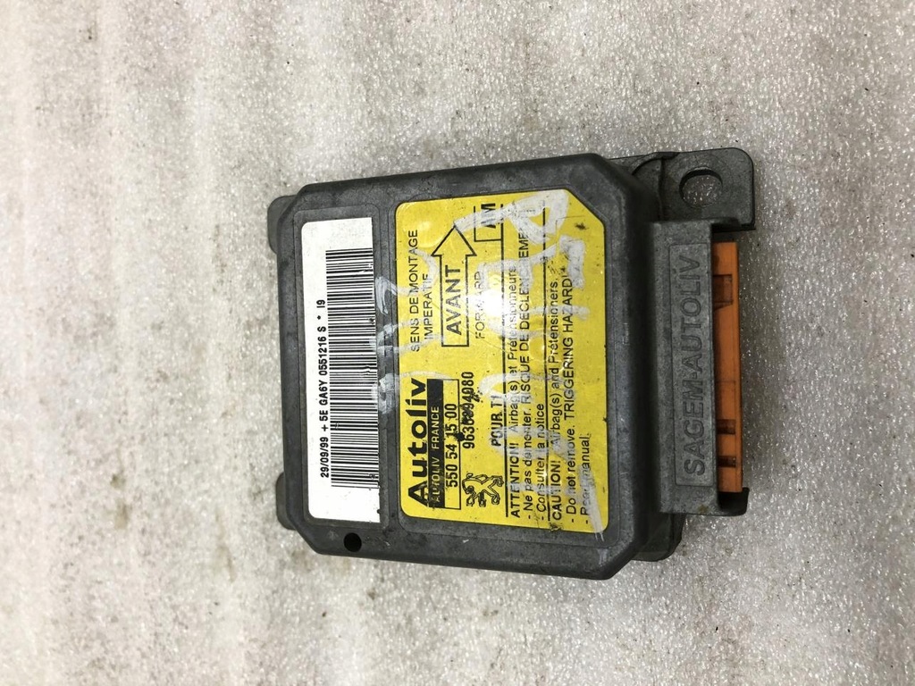 фото №1, Модуль подушка безопасности peugeot 206 550541500