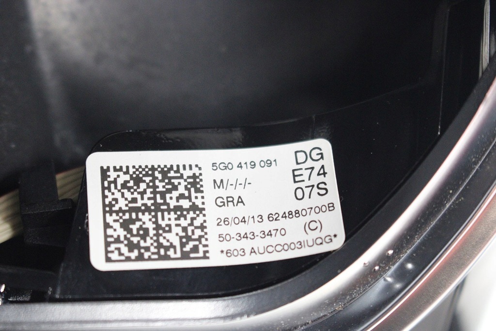 фото №10, Vw golf 7 vii arteon polo passat b8 воздуховод 5g0419091dg 5g0419091ft 5g0