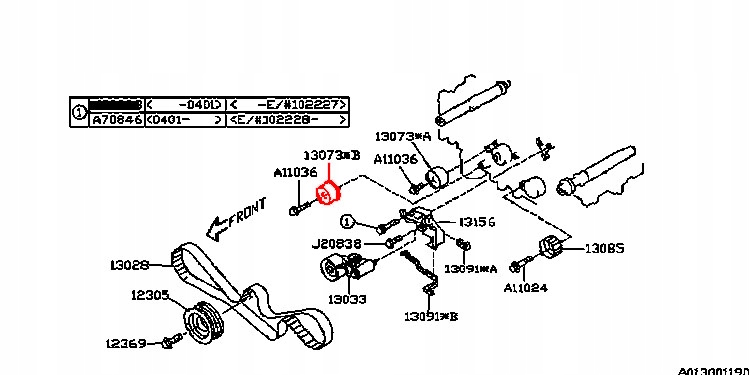 фото №2, Subaru legacy ролик распределительного вала 2.0 2.5 sohc nsk