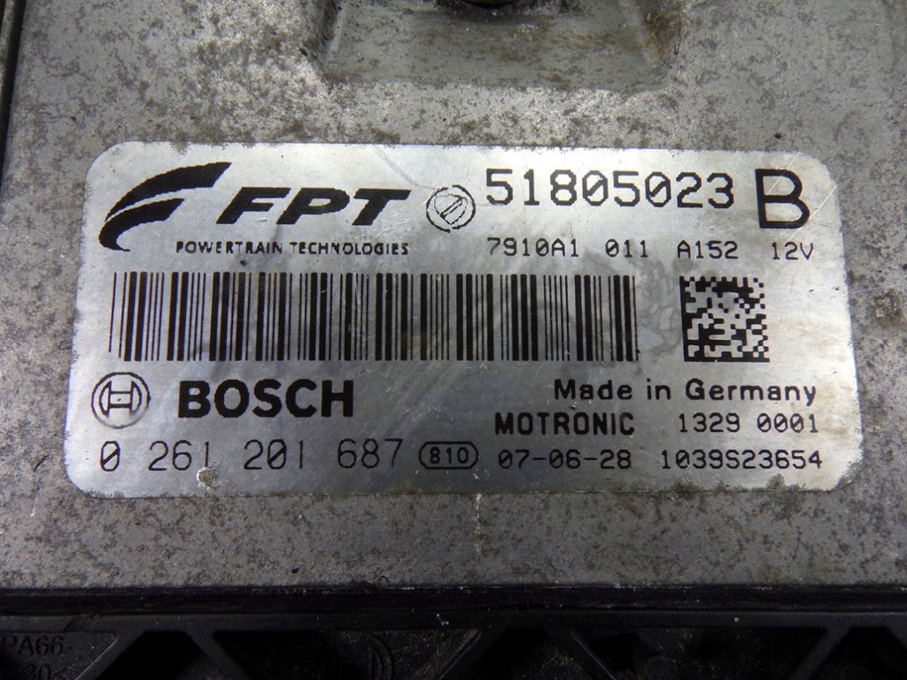 Fiat linea 1.4 t-jet 120 km 198a4000 бортовой компьютер блок управления двигателя 51805023b Доставка