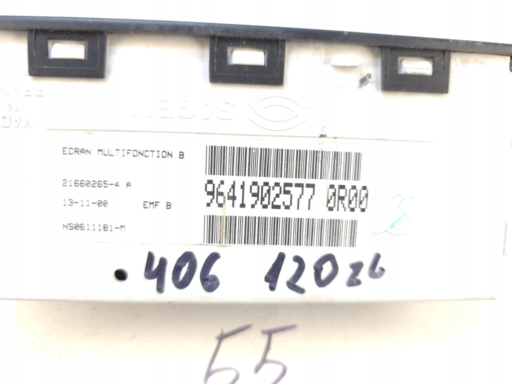 фото №4, Peugeot 406 дисплей радіо годинникова пружина oryg 9641902577