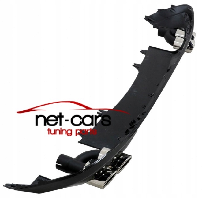 фото №9, Диффузор спойлер audi a4 b9 8w lift 20- насадки чёрный sline s4