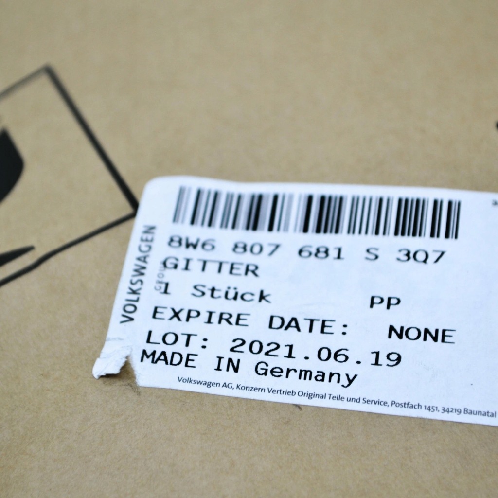 фото №10, Audi a5 sportback 8w6 передняя часть бампер left outer решётка 8w6807681s3q7 oem