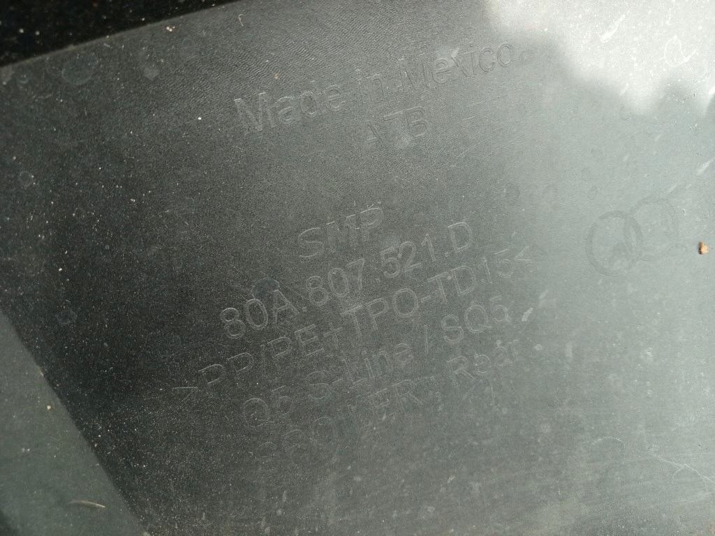 фото №15, Audi q5 80a - накладка дифузор бампера задня 80a807521d