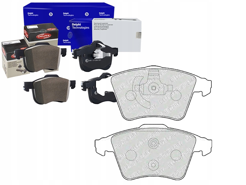 фото №1, Delphi гальмівні колодки гальмівні vw multivan v transporter