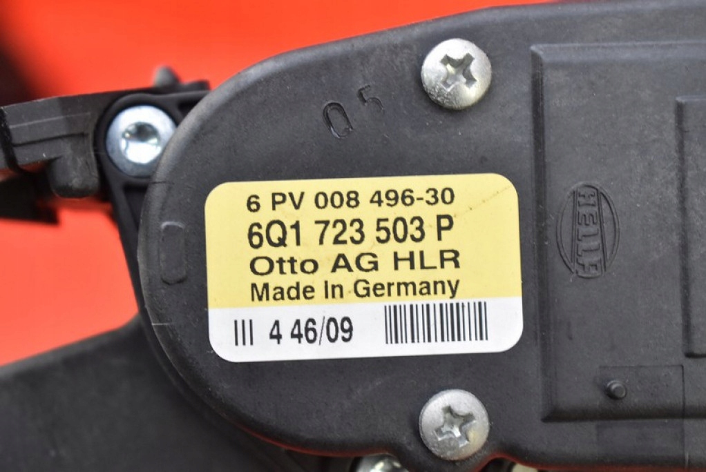 фото №7, Потенциометр педаль газа eu 6q1723503p vw polo 5 v 1.4 16v 86 km 09-17