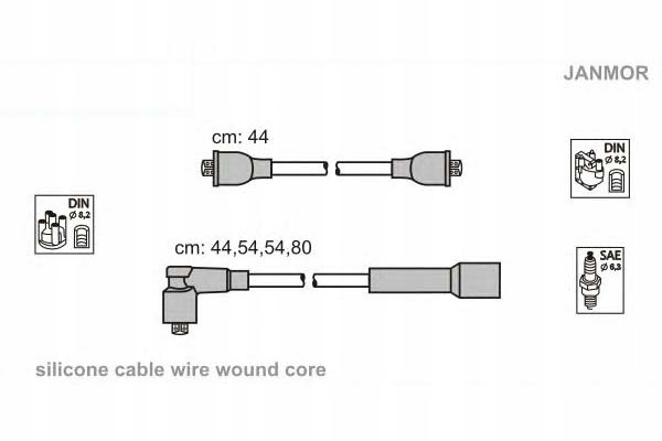 фото №1, Janmor дроти запалювання kpl. seat