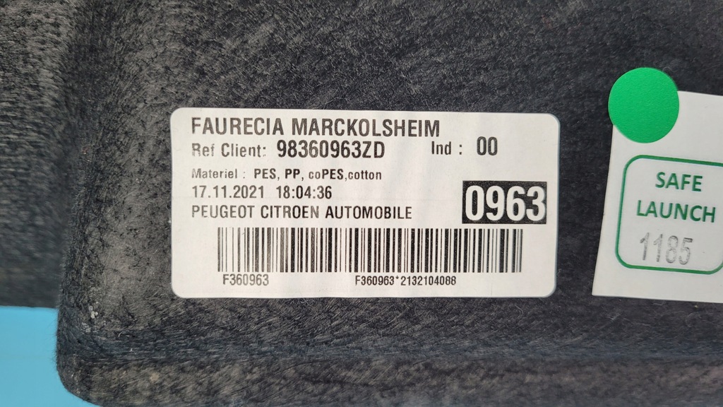 фото №7, Peugeot 308 iii p5 1.5d 21r обшивка багажника левый задняя 98360963zd