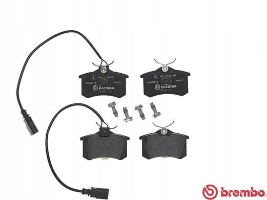 фото №1, Тормозные колодки тормозные задняя с датчиком p 85 101 brembo