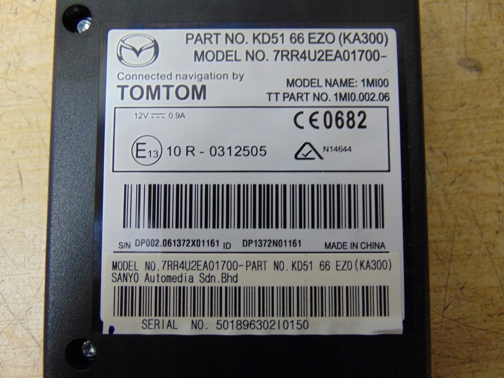 фото №11, Блок управления модуль навигации gps tomtom mazda 6 gj