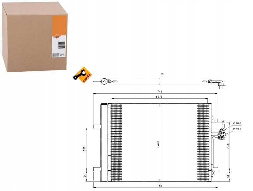 фото №1, Конденсатор кондиціонера ford mondeo 07- nrf