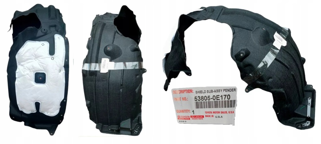 фото №1, Toyota highlander подкрылок перед правое оригинальный номер 538050e170