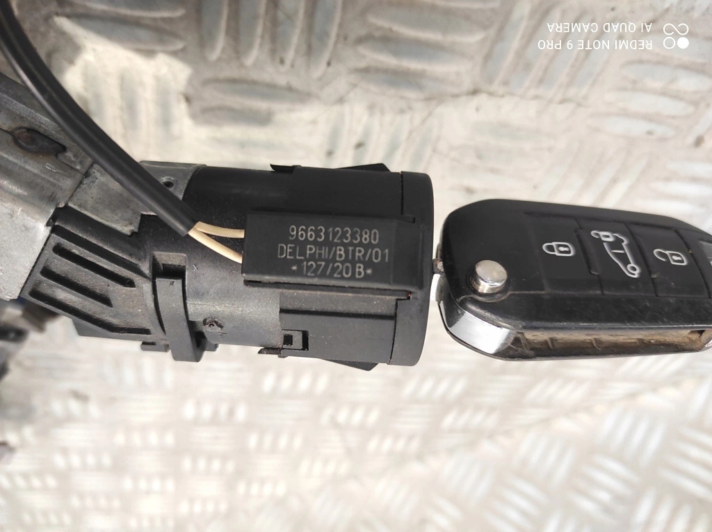 фото №8, Колонка кермова замок запалювання ключ fiat doblo iii 9820460477 9663123380