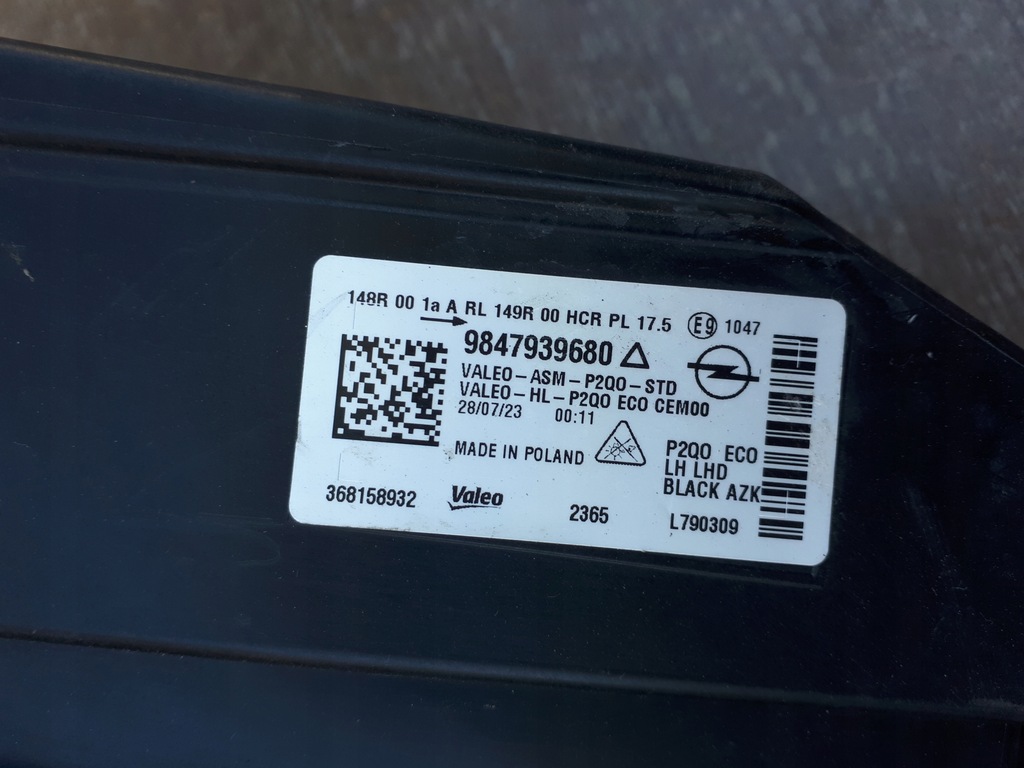 фото №14, Opel mokka 2 ii 20- лампа передня ліва led 9847939680 europa