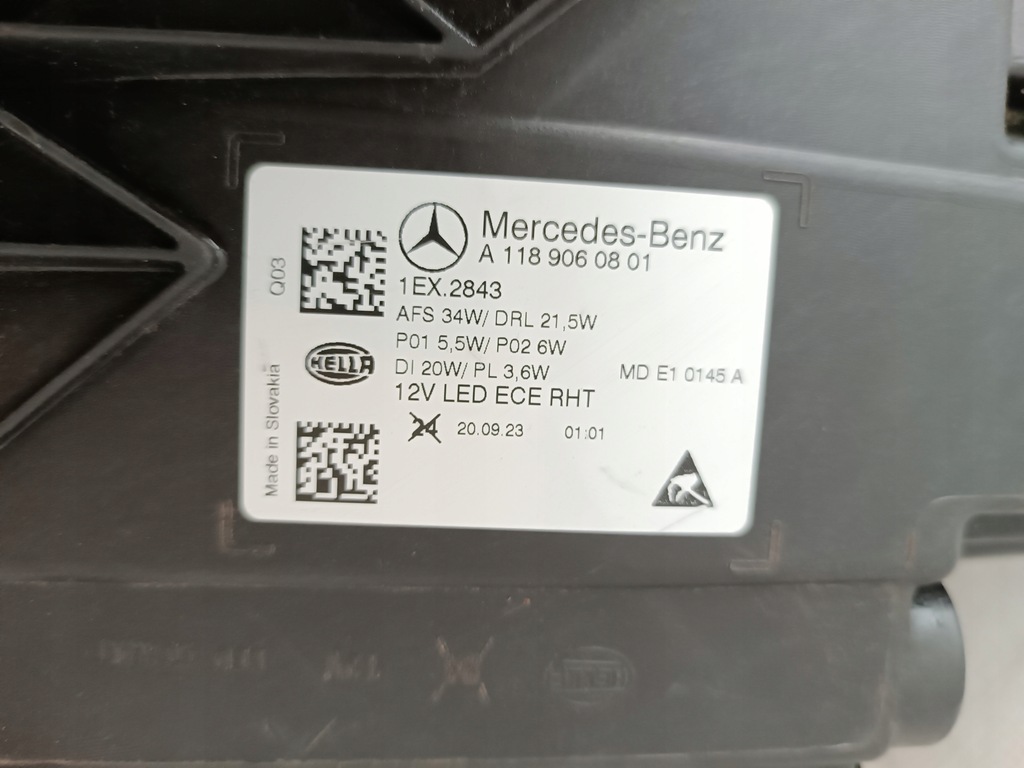 фото №13, Лампа правая mercedes cla c118 lift 2023-2024 full led w118 - europa