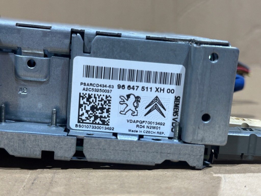 фото №4, Радио cd peugeot 308 i 96647511