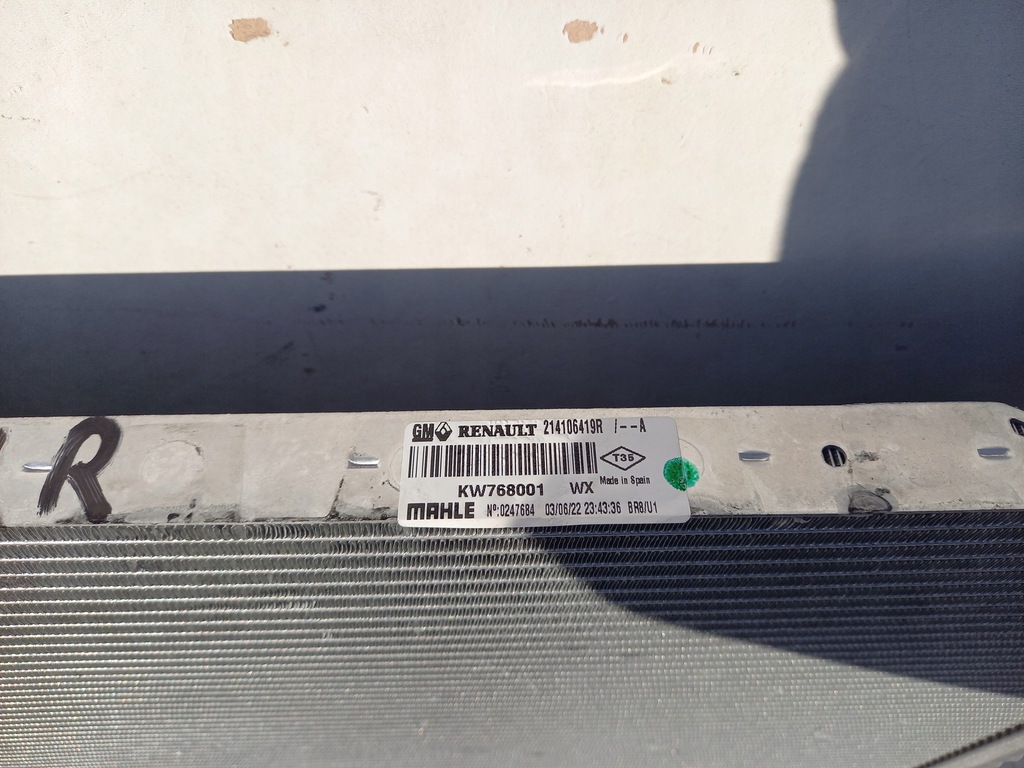 фото №5, Радіатор wody renault trafic iii 214106419r