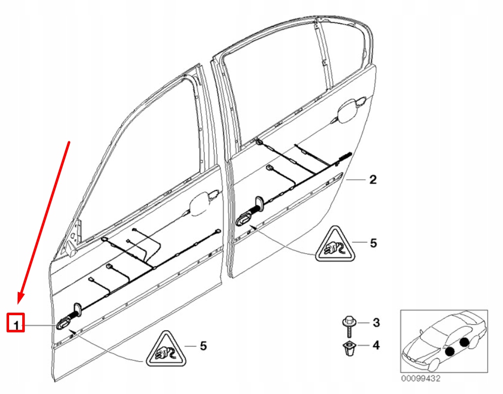 фото №7, Троси двері передніх bmw 3 cabrio e46 6929213 61126929213 оригінальні