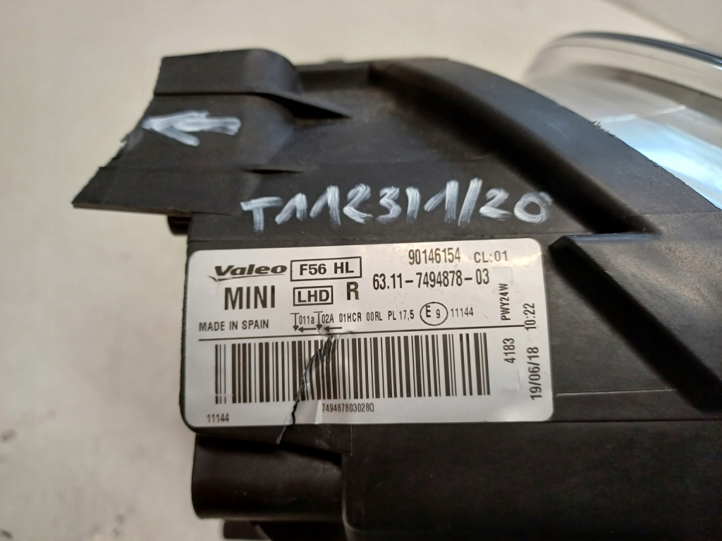 Mini cooper 3 3 f56 13- фара правый  перед led 7494878 -03 Доставка