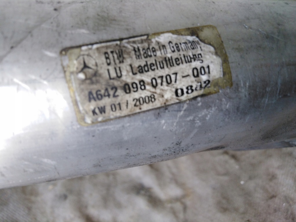 фото №4, Mercedes r w251 w164 труба інтеркулер 3,0 cdi 642