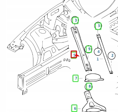 фото №10, Bmw 1 m coupe e82 права купол sprężynu 51618051974 oem