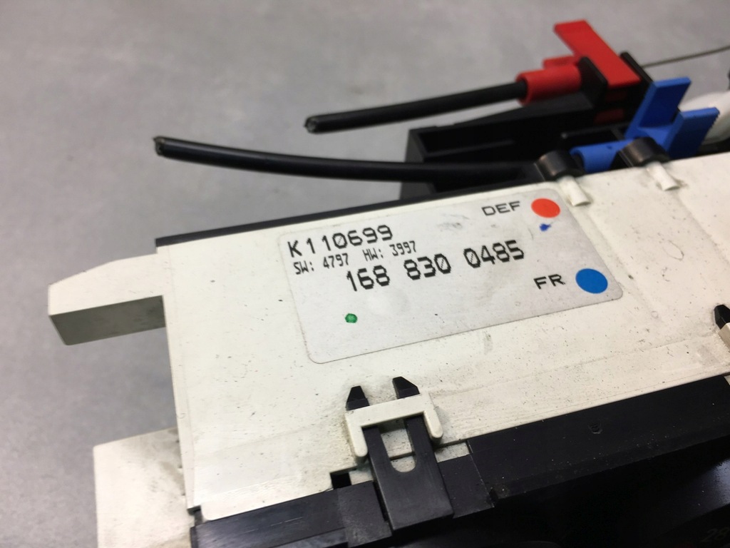 фото №7, Панель обдув w168 1.4 1688300485