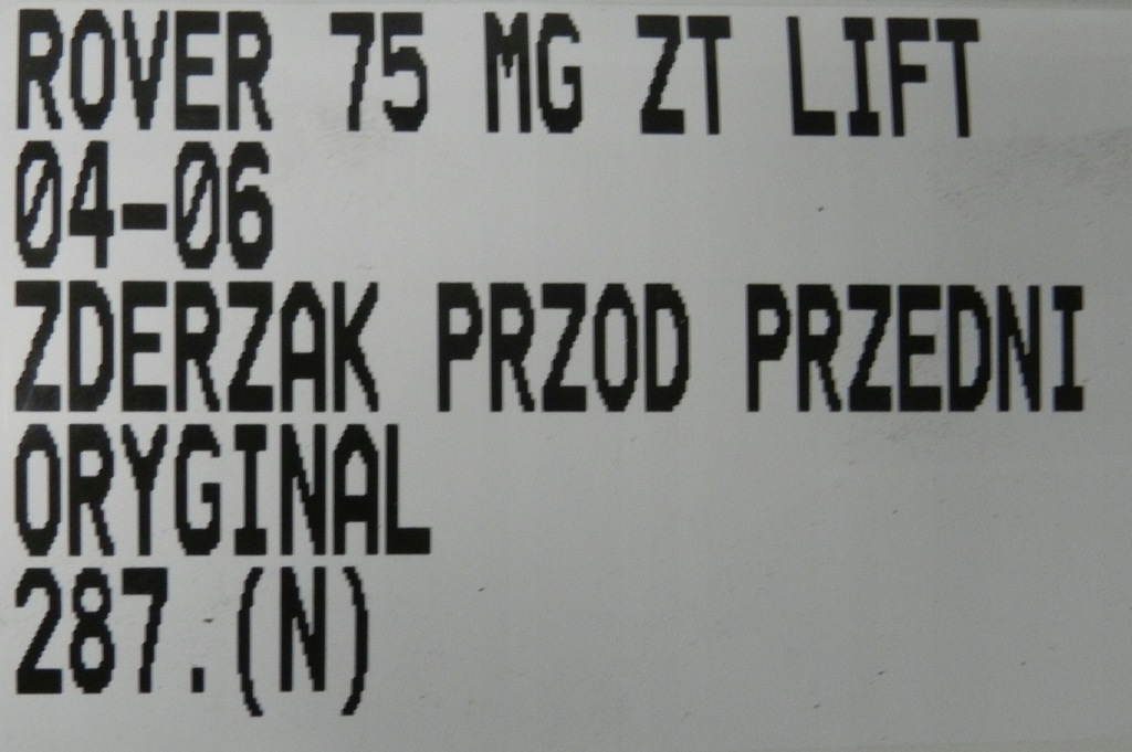 фото №14, 287.rover 75 lift mg zt 04-06 бампер перед передній