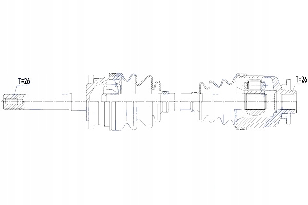 Приводной вал приводная правый  mazda b2500 2.5d 2.5td 4wd 99- ford ranger 2.5 в Украине