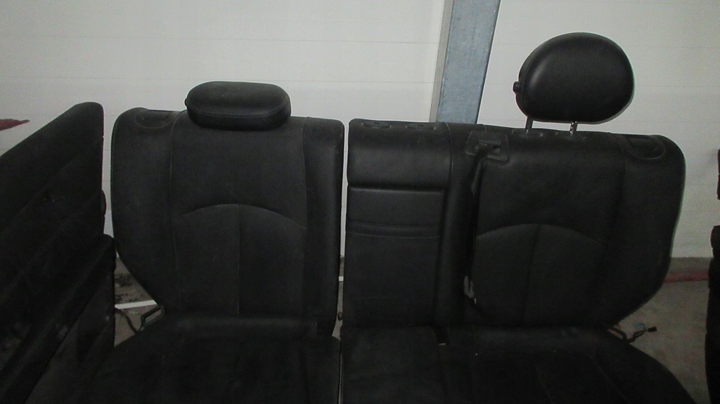 фото №11, Mercedes w211 сидіння сидіння оббивка шкіра czarna kombi