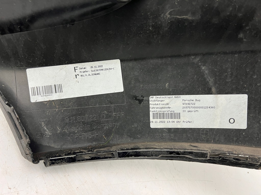 фото №9, Porsche taycan 9j1 бампер передний перед pdc оригинал 19-