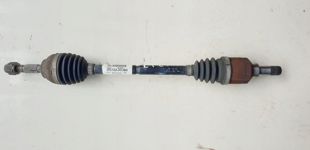 фото №1, Привідний вал ліва citroen c3 ii 1.4 2010- 9672238580