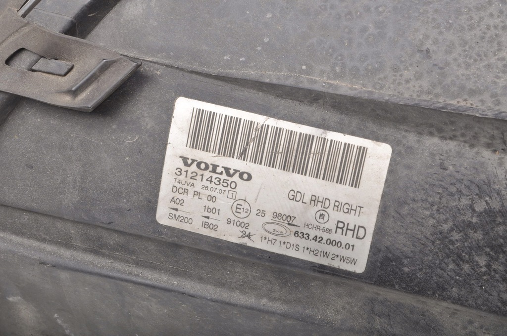 фото №11, Volvo s80 ii v70 iii лампа правый перед 31214350