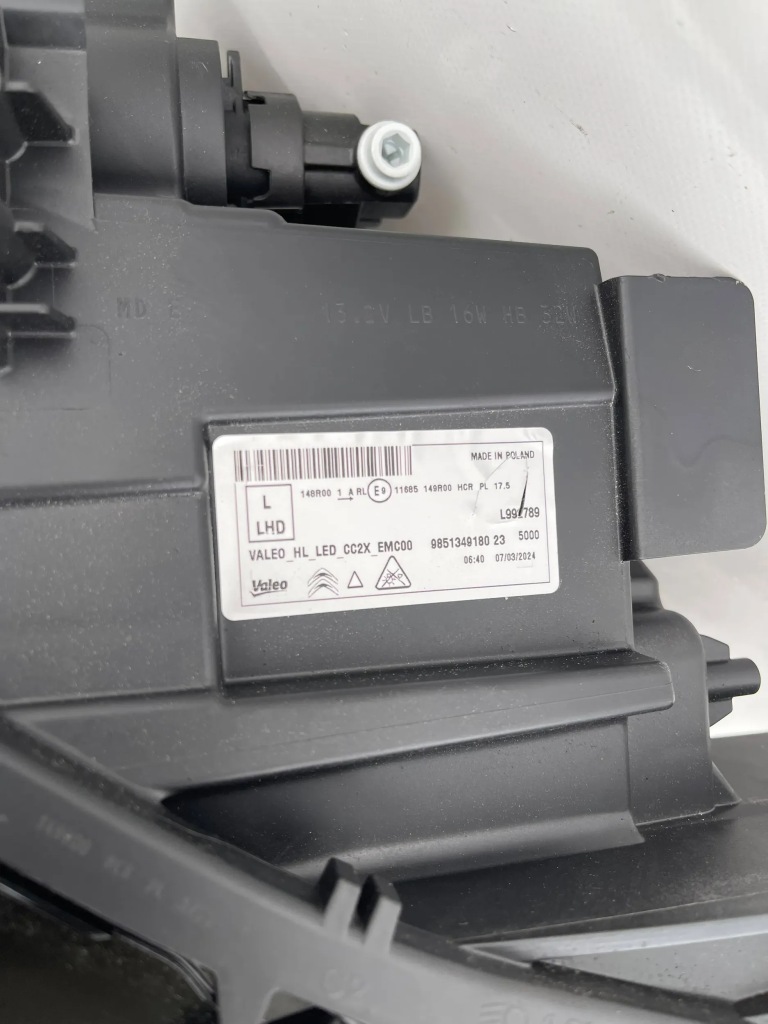 Фара левая citroen c3 iv e-c3 2024 full led 9851349180 перед передняя Оригинал