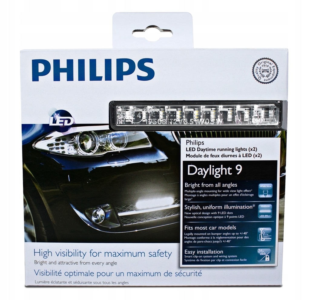 фото №10, Philips світло лампи do рух dziennej drl 9 daytime led гомологація autom