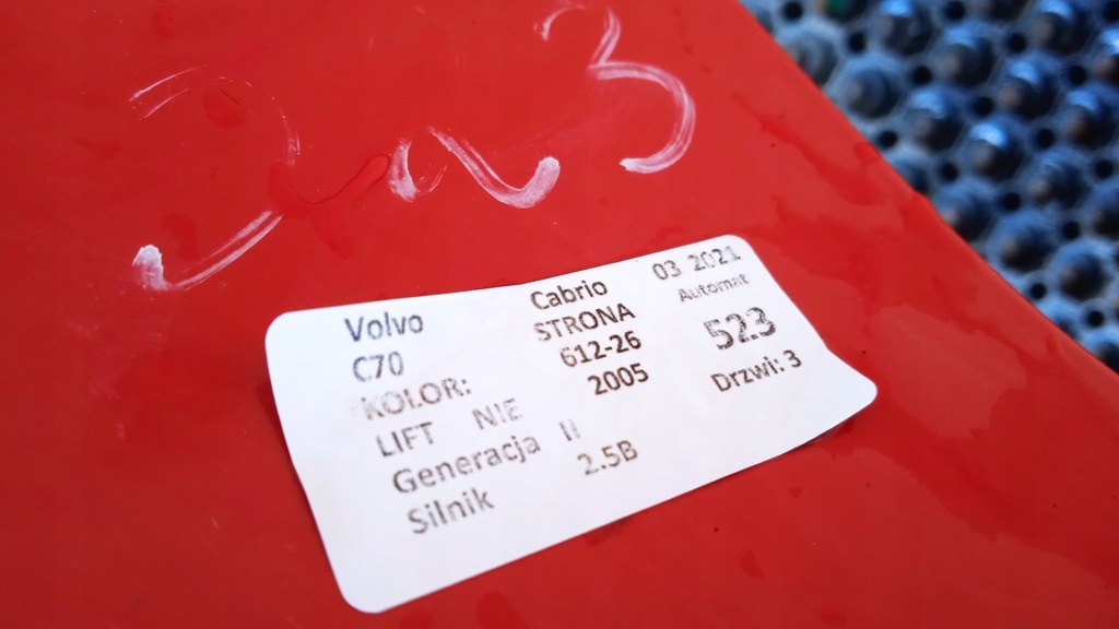 фото №16, Volvo c70 ii cabrio крила перед лівий 612-26