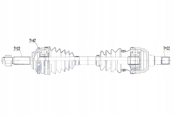 фото №10, Nty приводной вал приводная chevrolet aveo daewoo kalos 1.2i 16v 08- левая mtm