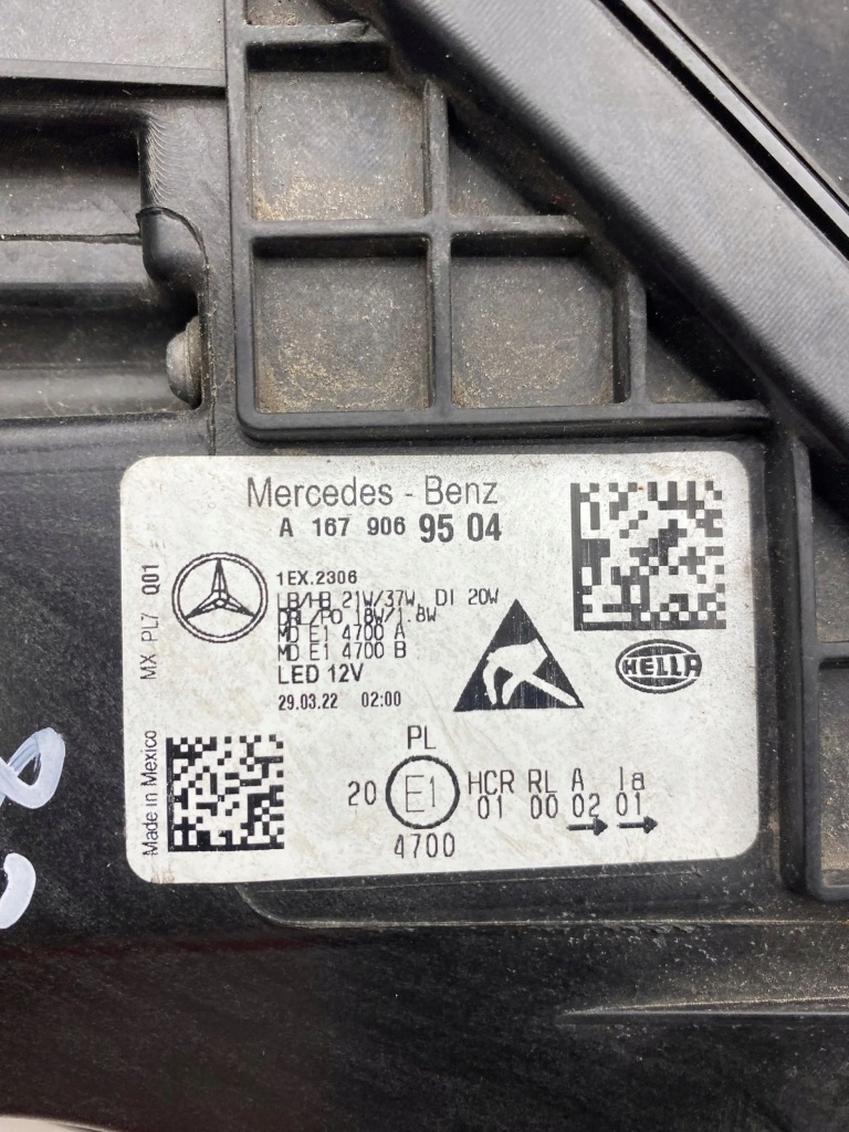 Mercedes-benz gle w167 2021 лампа передняя Киев