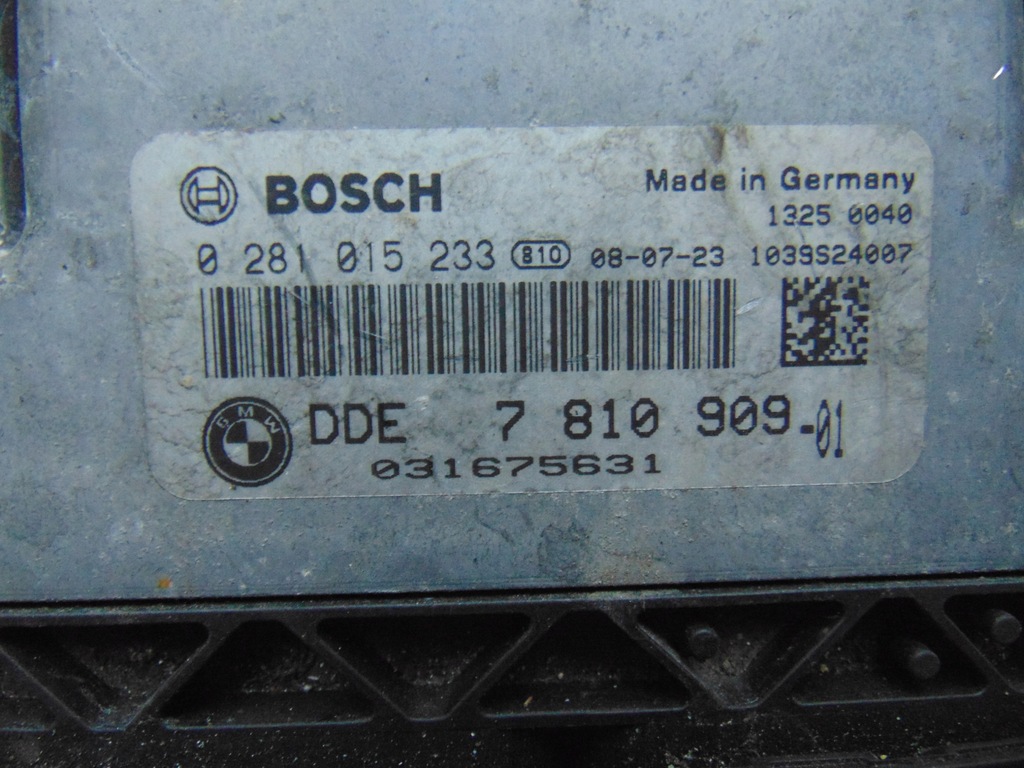 фото №1, Mini clubman r55 07-11r r56 1.6 d бортовий комп'ютер двигуна 7810909 0281015233