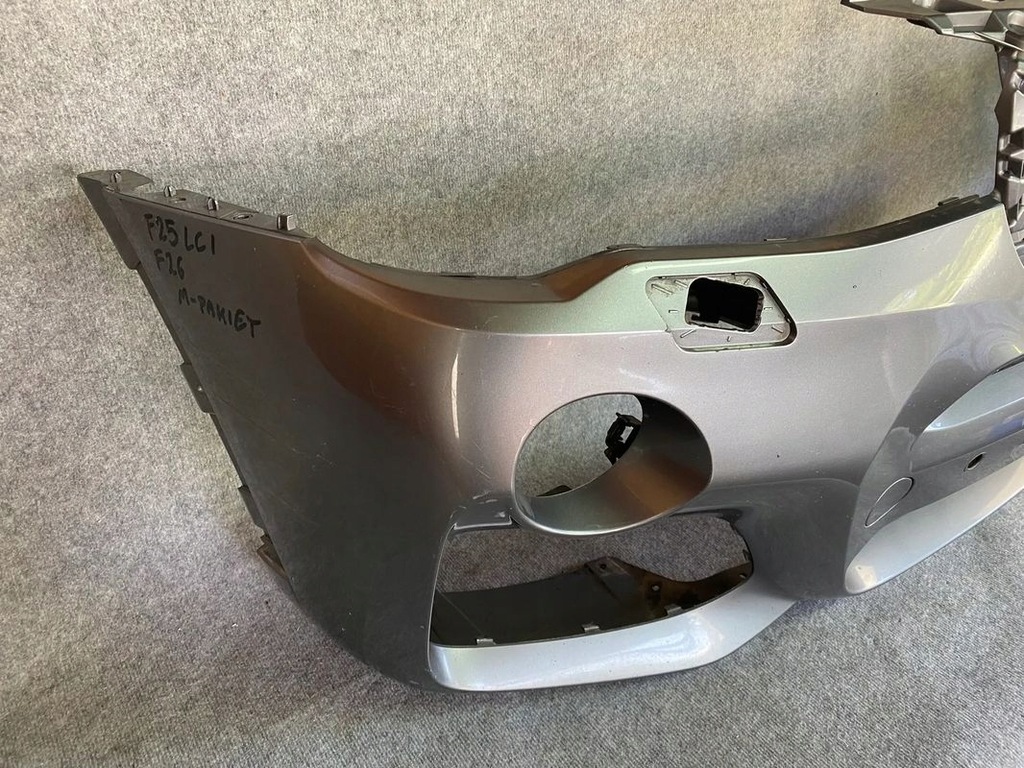 фото №10, Бампер передний перед - bmw x3 f25 lci x4 f26 m-pakiet 2014-2017