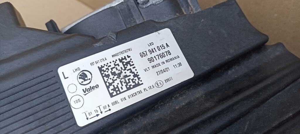 фото №9, Лампа левая передняя skoda scala 657941015a oryg