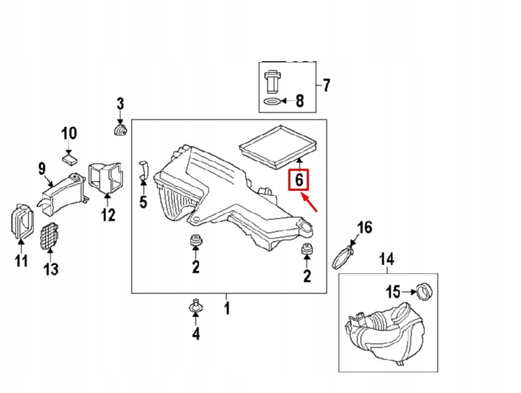 фото №11, Bmw 1 f20 фильтр воздуха 13718507320