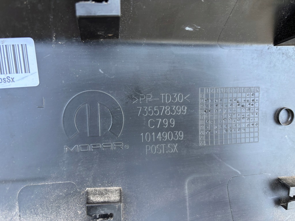 фото №3, Jeep renegade молдинг двері крила ліва задня задня