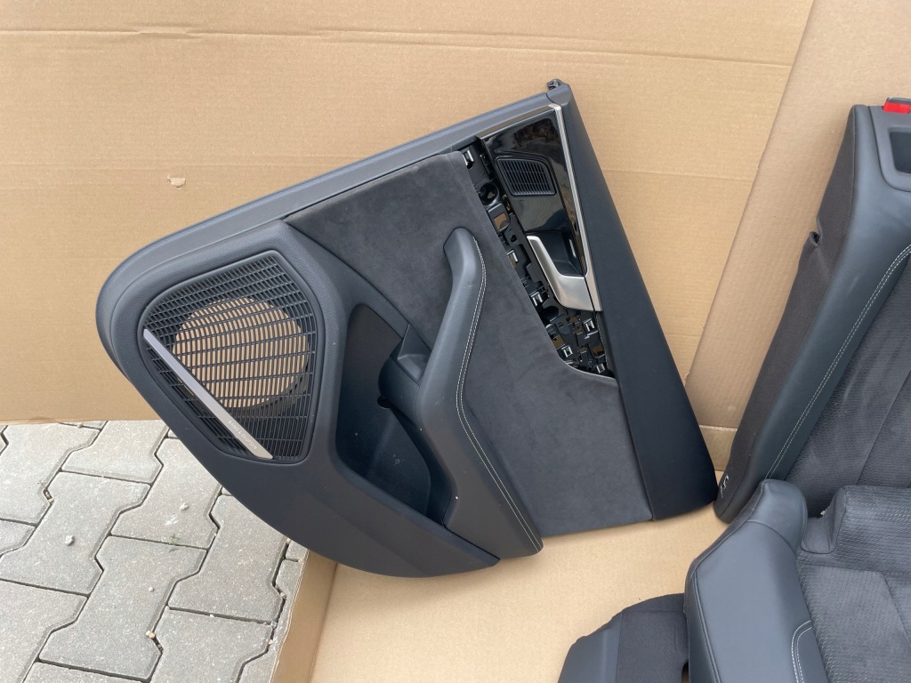 фото №14, Сиденья заднее сиденье audi a4 b9 lift s-line sedan кожа alcantara idealne комплект